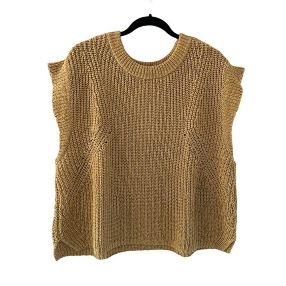 Old Navy Sleeveless Crewneck Sweater Vest in Mustard Yellow